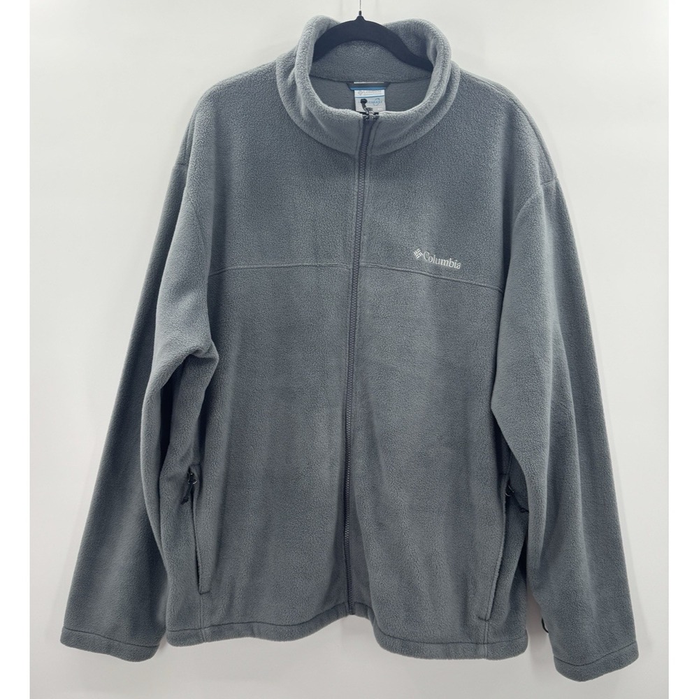 Columbia Mens Fleece XXL 2XL Coat Jacket Outdoors Utility Layers Full Zip Pocket